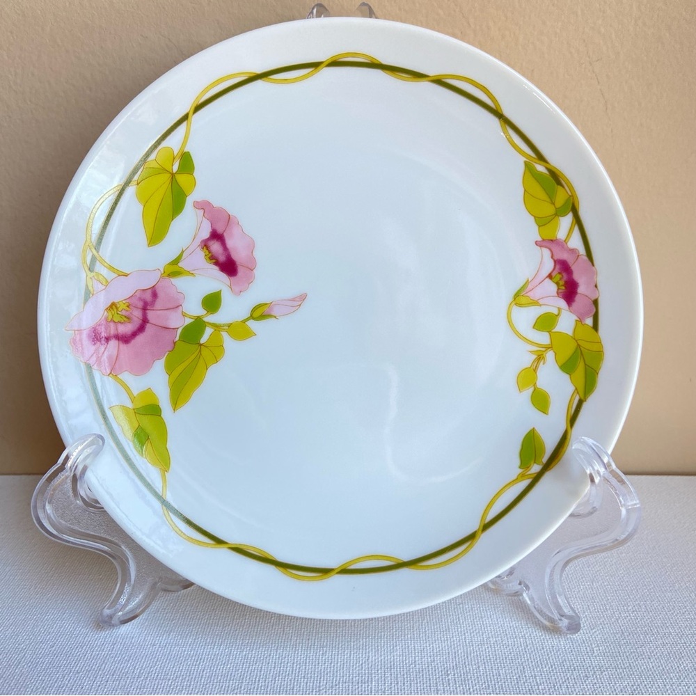Toscany Collection Portsmouth Japan pink green floral bread and butter plate